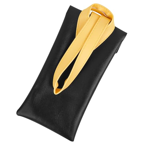 Linkidea Bolsa de óculos de sol extragrande, bolsa organizadora de óculos de couro vegano, bolsa macia compatível com TOM FORD FT0965 FT0992 Gucci GG1105S GG1377S PR 29YS Runway (XXL, preto), Preto,