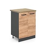 MATERIAL: Das Küchenmöbel besteht aus pflegeleichter Spanplatte 16 mm, mit einer Melaminharzbeschichtung