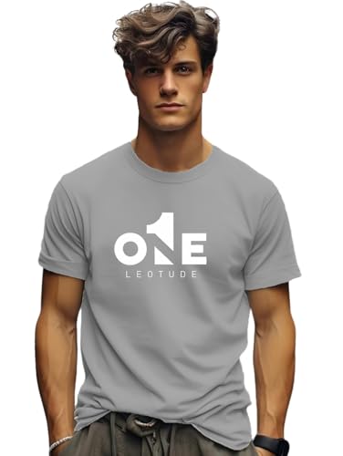 Image of LEOTUDE Men's Half Sleeve Regular Fit Tshirt | Tshirt for man