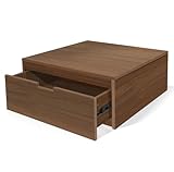 LYASIL Laundry Pedestal with Storage Drawer, Heavy Duty Washer Dryer Pedestal 28" Universal Fit Anti-Vibration Washing Machine Riser, 770 LBS Capacity (Walnut)