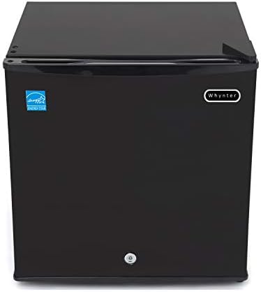 Whynter CUF-110B Mini Freezer, 1.1 Cubic Foot Energy Star Rated Small Upright Freezer With Lock, Black
