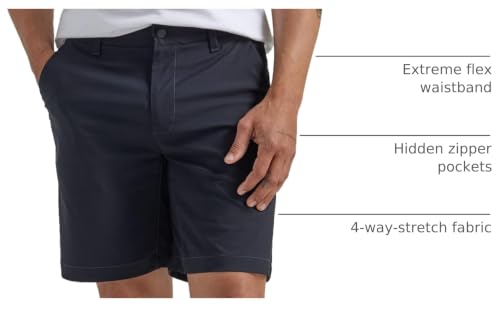Lee Men's Extreme Motion Regular Fit Synthetic Flat Front Short Unionall Black 36 - image 4