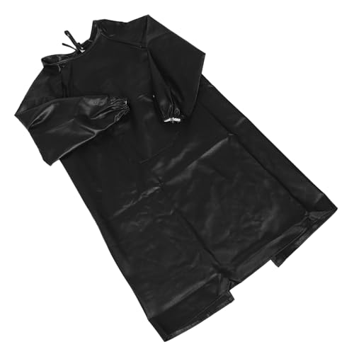 NOLITOY Pu Material Full Coverage Long Sleeve Work Apron for Butcher Kitchen Fish Cleaning