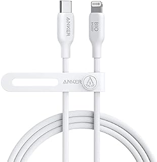 Anker 541 USB-C to Lightning Cable (6ft, Bio-TPU) White