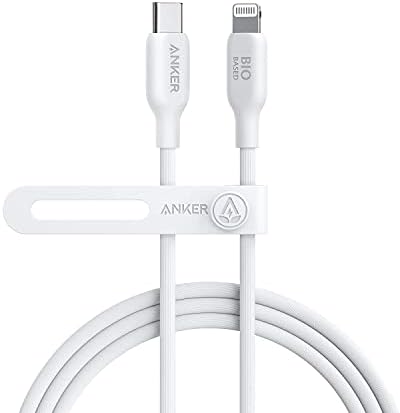 Anker 541 USB-C to Lightning Cable (6ft, Bio-TPU) White
