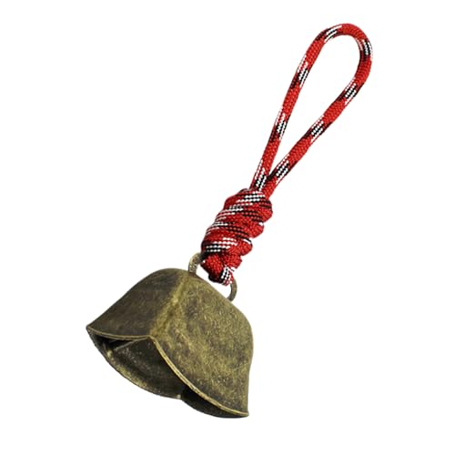 Nudorpn Cow Bell per il pascolo, Campanello di jamming di pecore | Buone di in rame rustiche con suono chiaro e cordino,Decorazioni retrò per il bestiame di agnello