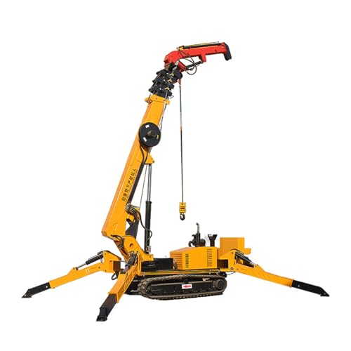 Mini grúa hidráulica sobre orugas de 3 toneladas con control remoto, grúa de elevación compacta para pequeños proyectos de construcción