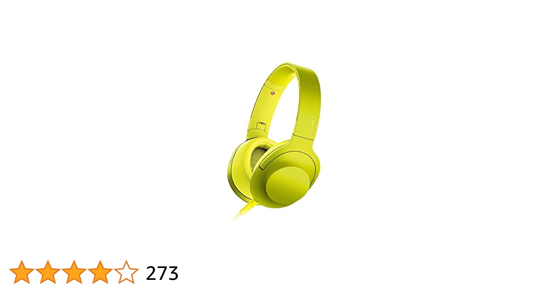 SONY h.ear on 密閉型ヘッドホン ライムイエロー MDR-100A