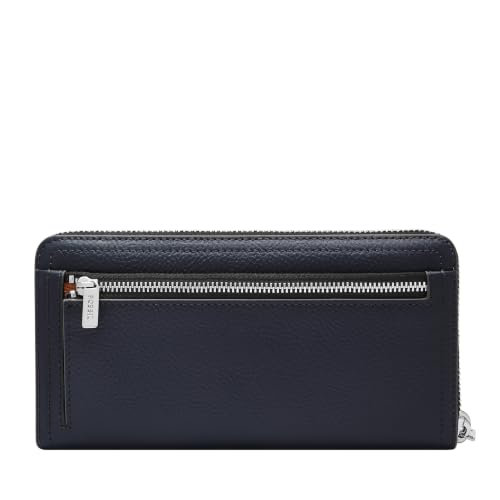 Image of Fossil Women's Logan Leather RFID-Blocking Zip Around Clutch Wallet with Wristlet Strap for Women