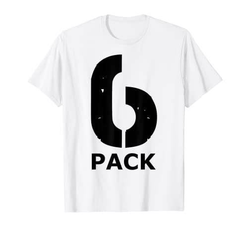 SIXPACK T-Shirt Pack of 6 T-Shirts for Athletes T-Shirt