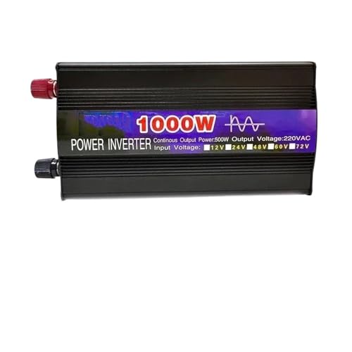Power Inverter Inversor Potencia 2600W/2000W/1600W/1000W Onda Sinusoidal Pura 12/24/48/60V A 220V Transformador Voltaje Convertidor LED Convertidor(12V,60hz 220V(210-230V),1000W)