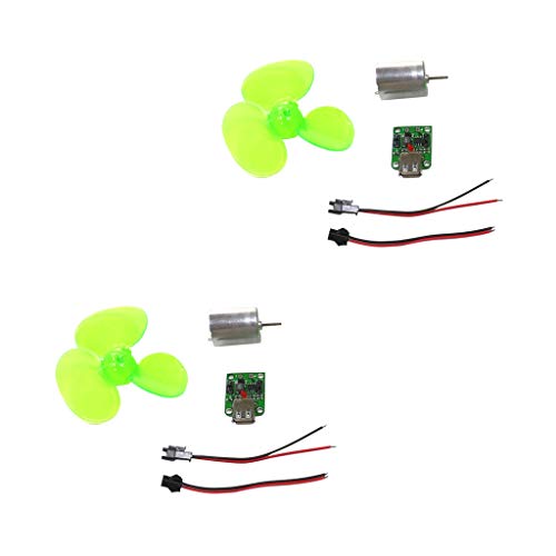 FLAMEER 2 Pieces Portable Wind Power Generator Turbine Regulator Alternator Phone Charger