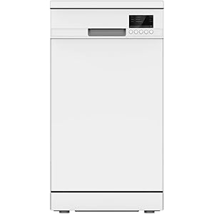 PKM Geschirrspüler 45cm freistehend weiß Spülmaschine Startzeitvorwahl halbe Beladung 9 Maßgedecke