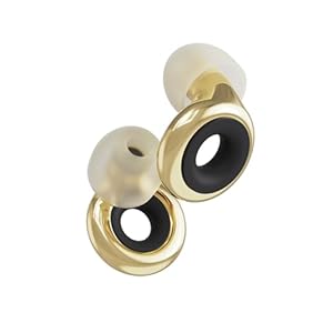 Loop Experience Plus Earplugs – High Fidelity Hearing Protection for Musicians, DJs, Drummers, Festivals, Concerts and Nightlife – 18dB Noise Reduction Ear Plugs – Extra Accessories Incl – Gold