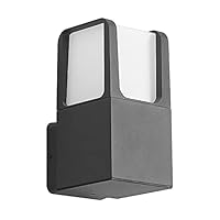 LED Outdoor Wall Light /'Kudani/' (Modern) in Black Made of Aluminium (1 Light Source,) from Lindby | Wall lamp for Exterior/Interior Walls, House, Terrace und Balcony