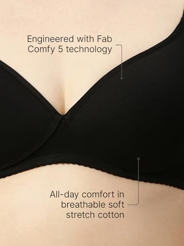 Image of Enamor A039 Perfect Coverage Cotton Plus Size T-Shirt Bra for Women- Padded and Wirefree