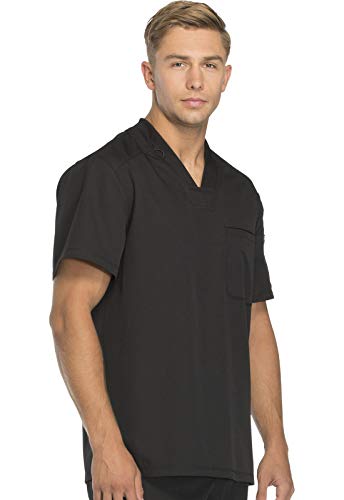 Dickies Dynamix Scrubs for Men Athletic-Inspired V-Neck Chest Pocket Scrub Top with Four-Way Stretch & Moisture Wicking DK610