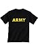 Black ARMY Short Sleeve T-Shirt with gold print - Small