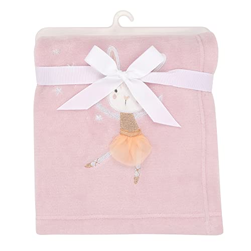 Image of Bedtime Originals Tiny Dancer Baby Blanket - Pink, Animals, Celestial, Rabbit