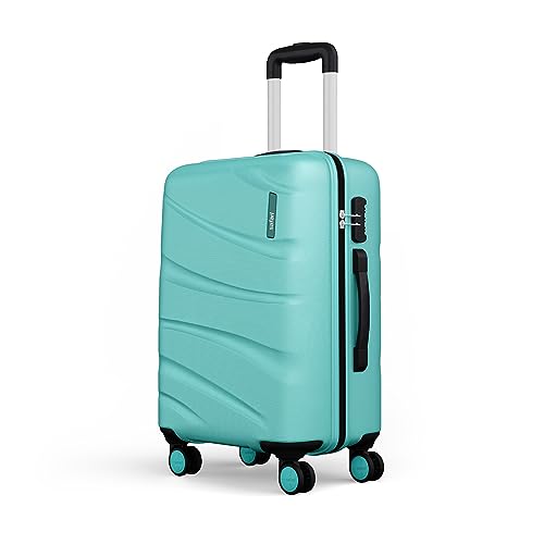 Image of Safari Medium Persia Hardside Polycarbonate 8 Wheel Spinner Size Check-in Luggage Trolley Spearmint Color 65cm
