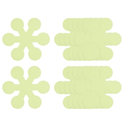 sourcing map 12uds Antideslizante Bañera Pegatinas Baño Ducha Piso 3.15 Antideslizante Pegatina Cinta Nieve Copo Estilo Calcomanías para Baño Cocina Bañera Escalones Escaleras, Luminoso