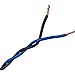 Audtek 100 ft. 16 AWG Stranded OFC Twisted Pair Speaker Cabinet Hookup Wire Blue/Black