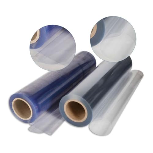 TENDAGGIMANIA Telo Impermeabile Esterno Trasparente PVC - ALTEZZA 140CM - SPESSORE 0,65 MM-Telo per Gazebo, Coperture Tettoie, Copritutto - Al mezzo metro