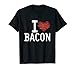 T-shirts expressifs LD I Love Bacon T-shirts T-Shirt