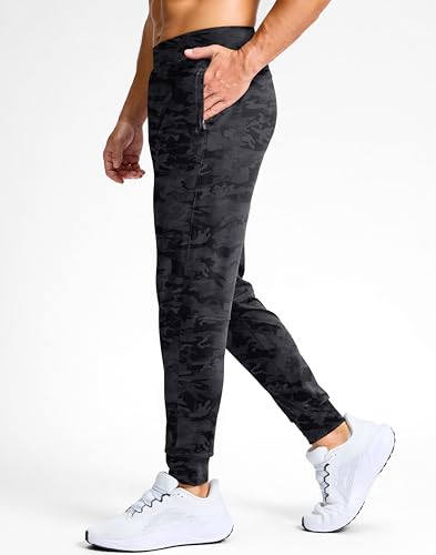 Image of G Gradual Men's Golf Joggers Pants with Zipper Pockets Stretch Sweatpants Slim Fit Track Pants Joggers for Men Work Running
