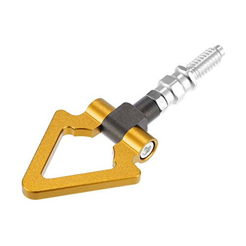 X Autohaux Auto Car Track Racing Front Bumper Screw On Tow Hook Trailer Ring For Bmw 3 5 7 Series Z3 Z4 For Mini Cooper Gold Tone Triangle Shape #TOP2