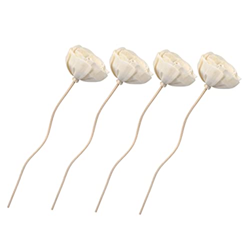 4pcs Aromatherapy Rattan Essential Oil Sticks Essential Oil Diffuser Fragrance Diffuser Portable Scent Room Rattan Diffuser Sticks Aromatherapy Diffuser Wood Diffuser Wooden