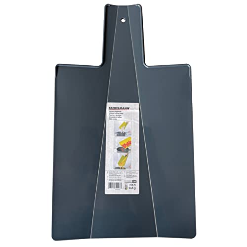 Fackelmann Tagliere Multifunzione con Manico e Bordi Pieghevoli 38x21,5cm per Raccogliere con facilità il Cibo una volta...