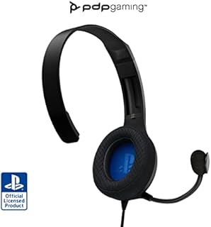 PDP LVL30 Wired Headset with Single-Sided One Ear Headphone for PlayStation, PS4, PS5 - Mac, Tablet Compatible - Noise-Cancelling Mic - Lightweight, Cool Comfort, Fine for Gaming - Black