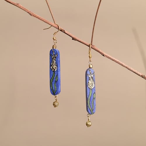 Image of Handcrafted Bohemian & Tribal Earrings for Women - Ethnic Brass, Floral & Festival-Inspired Statement Designs in Drop, Dangle, Hoop & Stud Styles