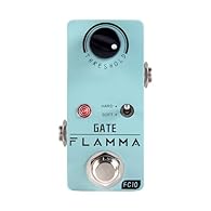 Noise Reduction Range: -70—+10dB 2 Working Modes: Hard/Soft. Hard: Faster, harder noise reduction. Soft: Softer, smoother noise reduction Easy to Use: Just turn the THRESHOLD to adjust the noise reduction degree True Bypass: When the guitar pedal is ...