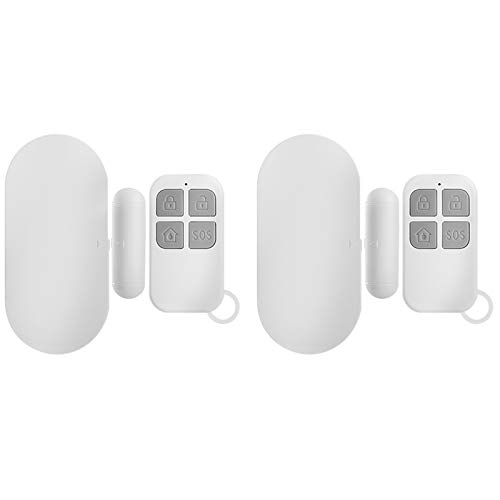 Wireless Window Door Alarm, Personal Home Security Two Way Door Alarm 130dB Super Loud Window Door Magnetic Sensor Door Chime for Home, Store, Office