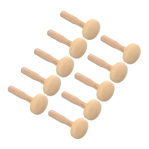 HAPINARY DIY Painting Supplies 10pcs Roller Wood Printmaking Tool Ink Roller Pottery Tool