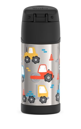 Image of THERMOS FUNTAINER Water Bottle with Straw, 12oz, Construction Site (Pack of 6)
