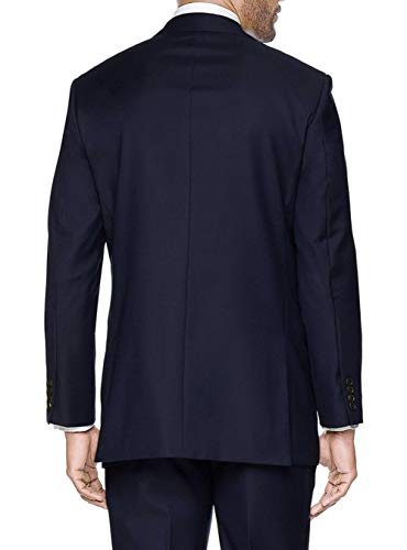 GN GIORGIO NAPOLI Men's 2 Button Modern Sport Coat Suit Jacket Separate Blazer (42 Short US / 52S EU, Navy)