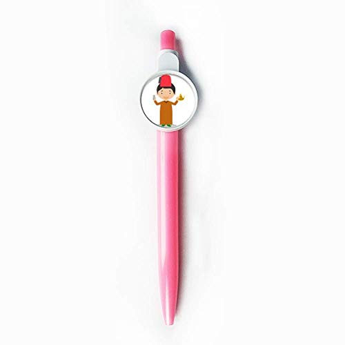 Stylo roller rétractable bleu Red Hat Maroc Cartoon pour écriture fluide