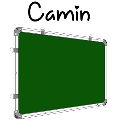 Image of Camin Melamine Whiteboard Non Magnetic 2X3 Feet Double Sided White Board & Chalk Board Both Side Writing Boards,One Side White Marker & Reverse Side Chalk Board Surface (2X3 Feet)