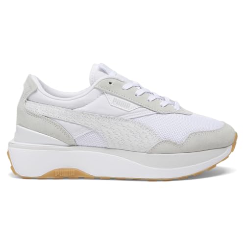 PUMA Womens Cruise Rider Scales Lace Up Sneakers Shoes Casual - Grey, White