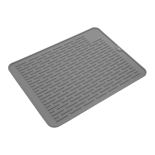 KONTONTY Almohadilla Protectora de Silicona Estera de espátula Almohadilla de Silicona para Barbacoa pequeña Alfombra de Silicona esteras de Silicona Gel de sílice Grey