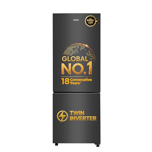 Haier 237 L 2 Star Frost Free Twin Inverter Double Door Bottom Mo...