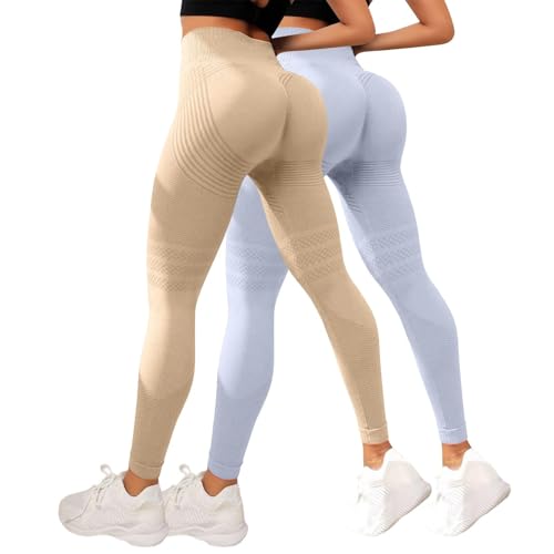 Genérico 2 Pack Leggins Anticeluliticos Mujer, Leggings Anticelulitis Mujer 3D, Mallas de Compresión,Leggings Anticelulitis Push Up Adelgazante Cintura Alta Suave y Elastico Mallas Running Mujer