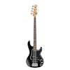 GnL Tribute SB-2 Bass Guitar, Black Frost