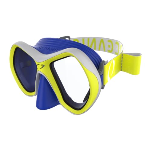 Oceanic Kids Snorkel Mask para niños de 6-14 años, vidrio templado, sello de silicona