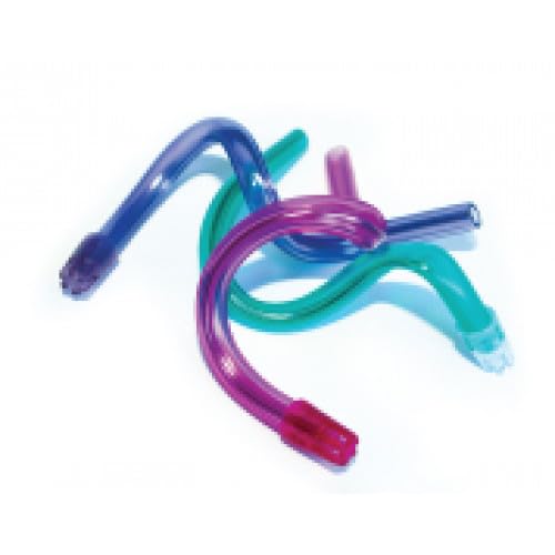 Medicom 713 Distech Saliva Ejector, Clear Green, Green Tip, Mint Scented (Pack of 1050)