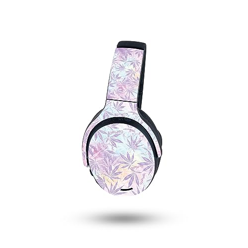 Image of MightySkins Carbon Fiber Skin Compatible with Skullcandy Crusher ANC 2 - Pastel Mary | Protective, Durable Textured Carbon Fiber Finish | Easy to Apply