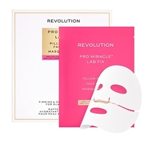 Image of Revolution Miracle Pro-Tox Pro-Collagen Plumping Mask, Hydrogel Mask for Face, Restore Glow, Smooth Fine Lines & Wrinkles, Pack of 2